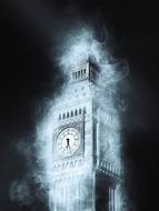 mystical image of Big Ben tower