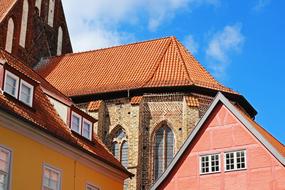 roofs of buildings in the historic center of Stralsund