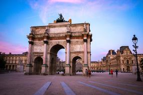 beautiful Louvre Triumph Architecture