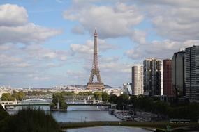 Eiffle Tower from river view