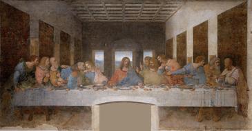 The Last Supper, Mural by Leonardo da Vinci, italy, milan