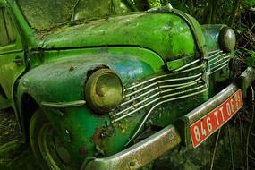 Auto Car Cemetery green