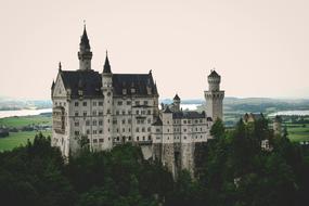 panoramic view of the historic castle in bavaria