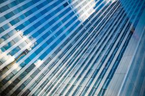 blue beautiful Building Modern