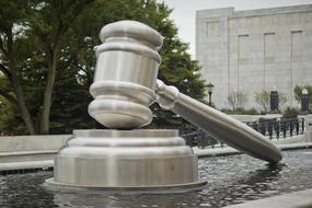 gavel statue