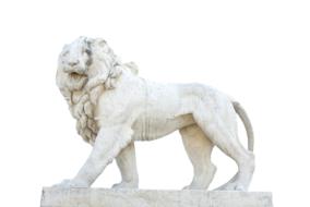 sculpture of the White Lion