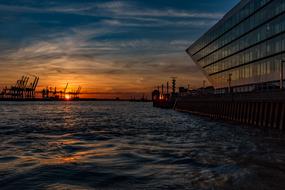Elbe river in Germany at the time of order