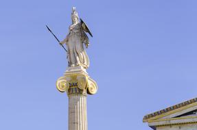 Minerva statue in Athens, Greece