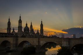 Architecture City at dawn