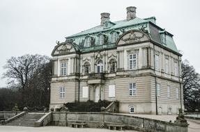 old castle in the park