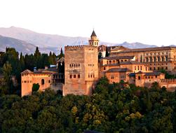 Arabic Alhambra palace in Spain