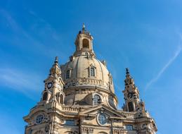 The Dresden Frauenkirche is a Lutheran church in Dresden