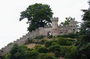 landscape of the medieval castle in Warwick, England