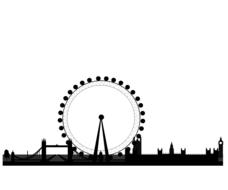 skyline london city tower drawing