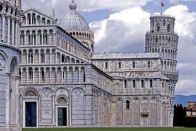 clouds over architecture in pisa