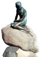 Mermaid Statue in Copenhagen, Denmark