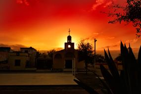 red Sunset Church