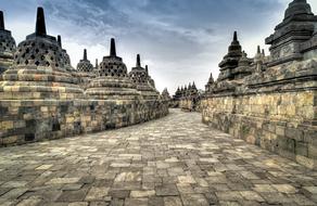 stone architecture of a Buddhist temple