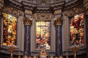 Church Altar in the cathedral in Berlin