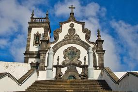 facade of the building of the church of the virgin