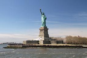 Statue Of Liberty view from a ferry