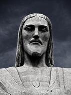 portrait of the amazing Jesus Statue in Rio De Janeiro