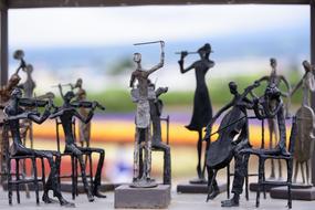 orchestra as abstract statues