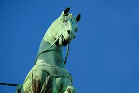 Sculpture Horse Copper