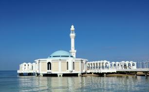 Al Rahma Mosque on water, Saudi Arabia, jeddah