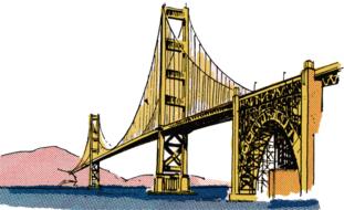 bridge vintage as a clip art