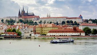 castle and historical center of Prague, Czech Republic