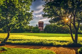 Water Tower Sunset