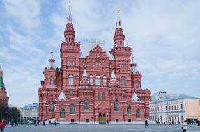 Historical Museum on Red square, russia, Moscow