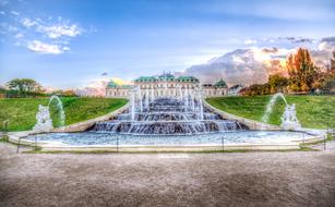 beautiful Fountain Vienna