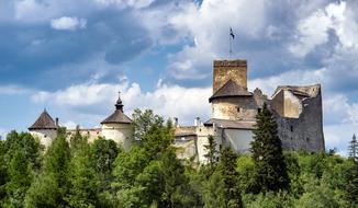 landscape of Castle Top in Poland