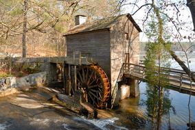 beautiful Grist Mill Historic, georgia, america