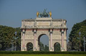 Small Arc de Triomphe - a monument in Paris, France