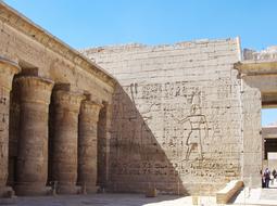 archaeological Medinet Habu is a historical place in Egypt