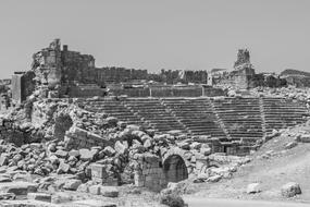 ruin of Ancient theatre, turkey, Xantos