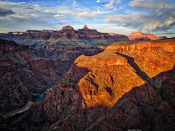 shadow and light in the grand canyon