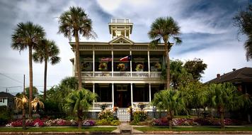 Victorian house in texas