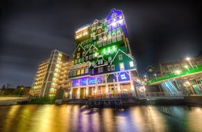 Zaandam at night , Netherlands