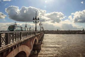 Bordeaux France bridge river