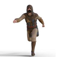 knight middle ages 3d drawing
