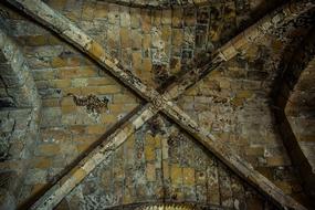stone ceiling in a medieval church