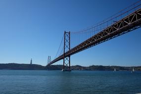 Lisboa bridge blue sky