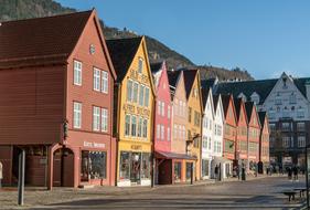 Bergen Norway city street