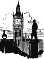 big ben person drawing