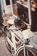 Vintage Retro white bike