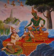 lakshmi india buddha drawing